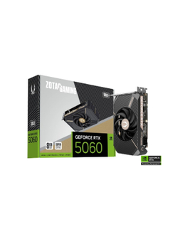 Видеокарта ZOTAC GAMING GeForce RTX 5060 SOLO 8Gb DDR7 128 bit  2280/2497 MHz  3*DP/HDMI  1*FAN (ZT-B50600G-10L) RTL