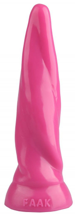 Розовая коническая винтовая анальная втулка - 22,5 см. (Цвет: розовый)