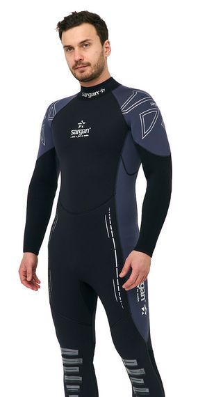 Гидрокостюм Sargan Nero 2.0 Long men 5 mm черно-серый