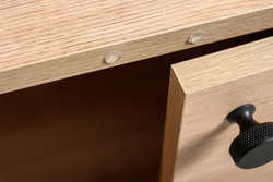 Комод Брюс 16.233, Battle rock FSC Santiago,Черный, Кварц Блэк