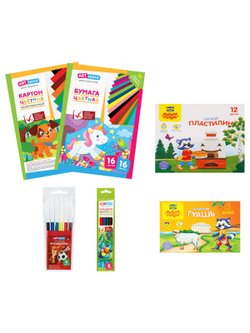 Набор первоклассника универсальный, в подарочном коробе, 32 предмета (НП-38223)