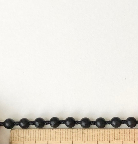 Цепь управления пластиковая Люкс 4.5х6 мм, цвет черный