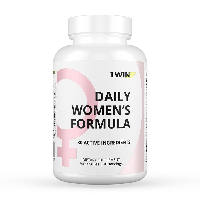 Мультивитаминный комплекс для женщин, Daily Women&#39;s Formula, 1Win, 90 капсул