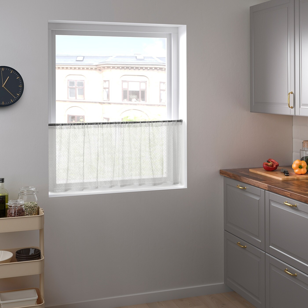IKEA MARIELENA  (ИКЕА МАРИЕЛЕНА)  -  Занавес, на туннеле/белый, 150x50 см