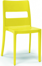 Стул пластиковый Scab Design Sai, желтый