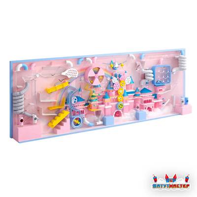 Интерактивный комплекс стена «Замок сладких шариков», 6,5×1,8×0,5 м