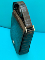 Сумка- планшет из кожи крокодила Prada