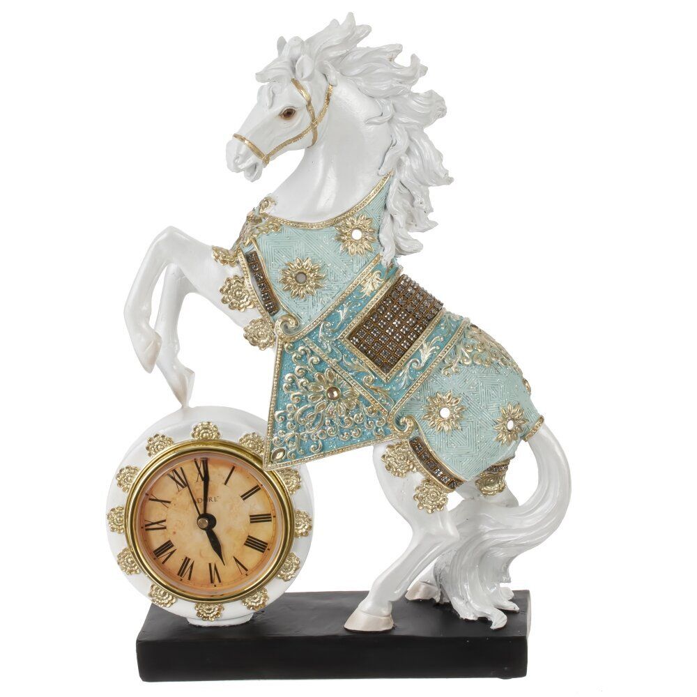 GAEM Фигурка декоративная "Лошадь" с часами (AAx1,н/п), L23 W7 H33 см