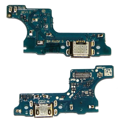 Шлейф для Samsung Galaxy A01/M01 (A015F/M015F) плата системный разъем/микрофон (Узкий коннектор)