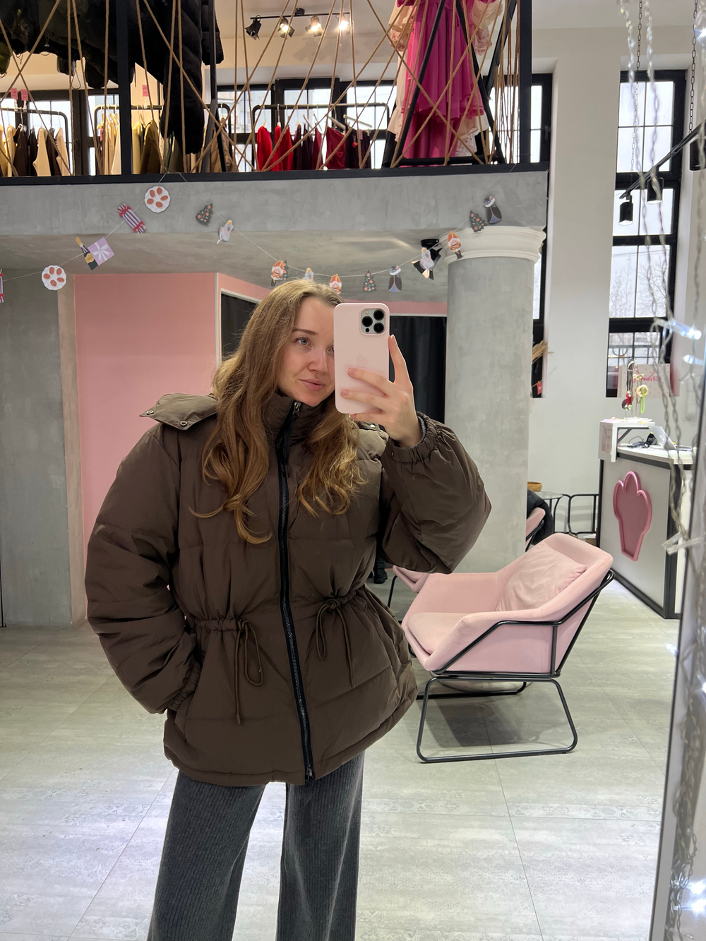 Пуховик Shoko шоколад