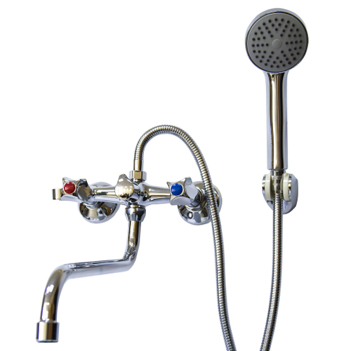 Смеситель для ванны и раковины 1/2 рез Казань КС-97 97102 мет мах РУС