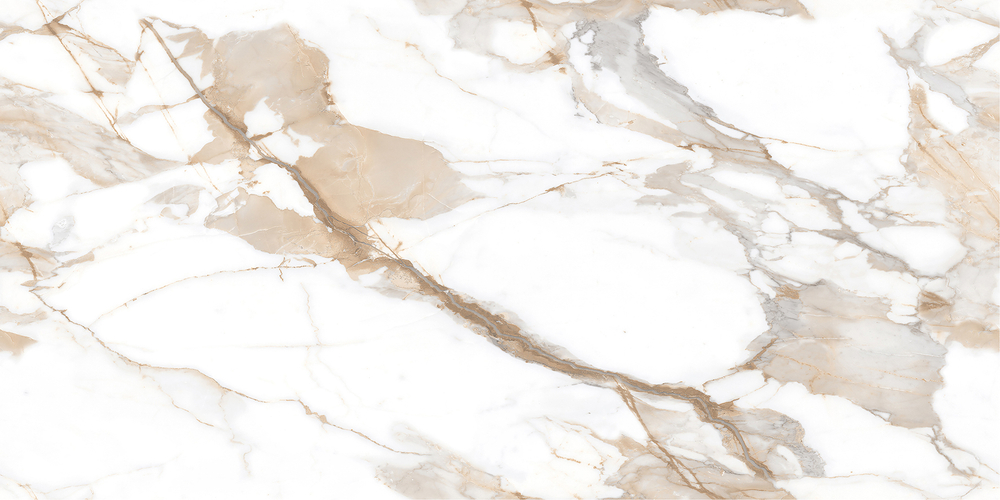 Calacatta Fairy Gold Керамогранит бежевый 60х120 Полированный