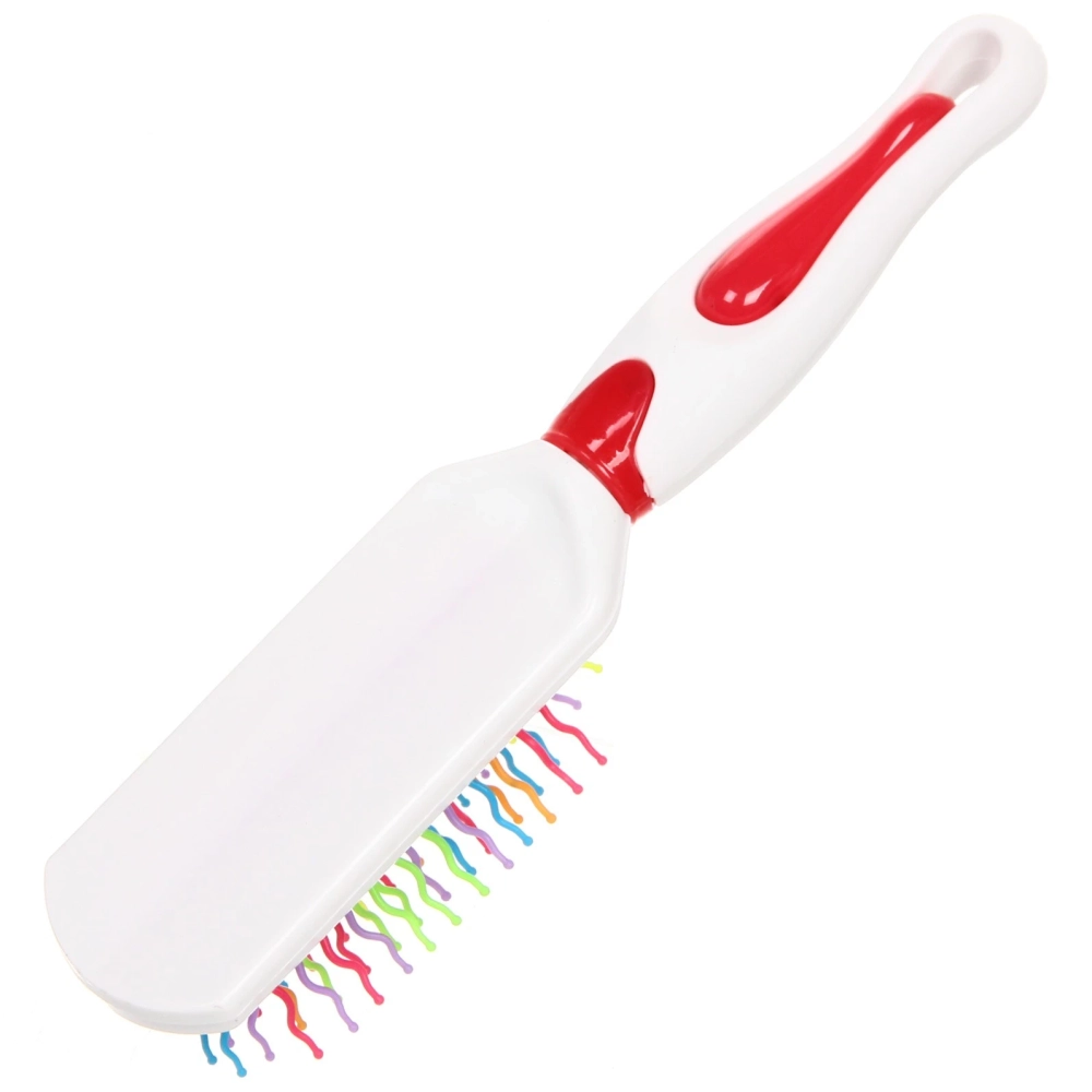 Расческа массажная «Raduga Beauty», прямоугольная, цвет белый, 24,5см