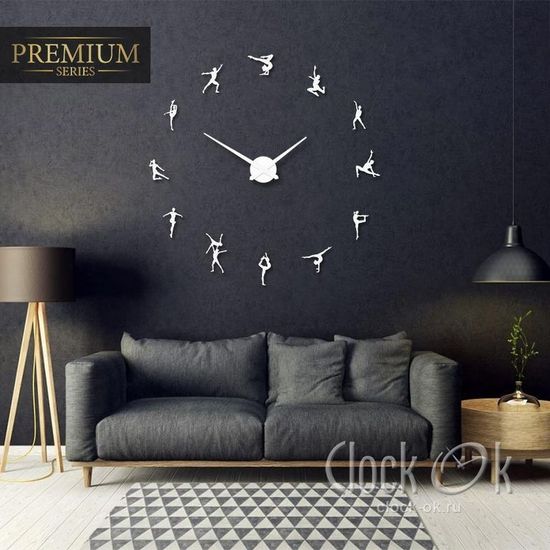 Настенные 3D часы Художественная гимнастика