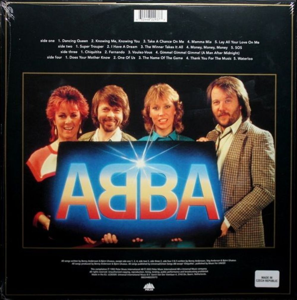 ABBA. Gold (Greatest Hits) (Picture Disc) (2 LP). Юбилейное издание 2022