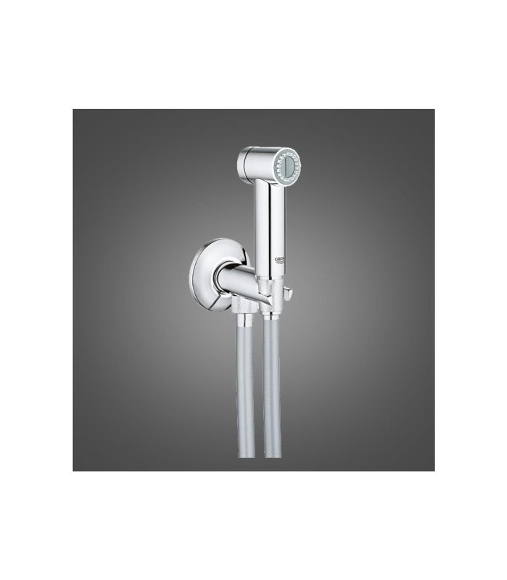 Grohe Sena Душевой набор с гигиеническим душем и вентилем, душевой шланг Silverflex 26332000 1250 мм