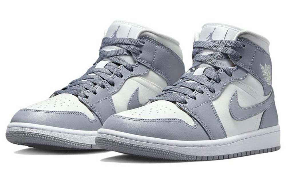 Кроссовки Jordan Air Jordan 1 Mid "Grey Sail" Dior2.0 (Женская размерная сетка)