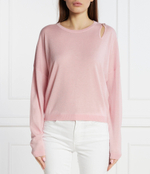 Хлопковый свитер Liu Jo - розовый(CA4115 MA63O)