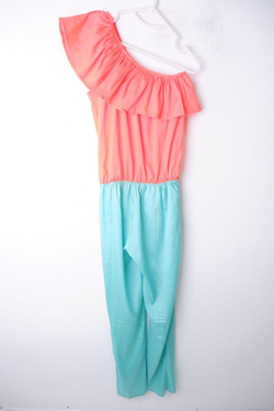 Комбинезон яркий на одно плечо 42 размер