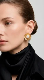 Серьги Pearl, Золотые