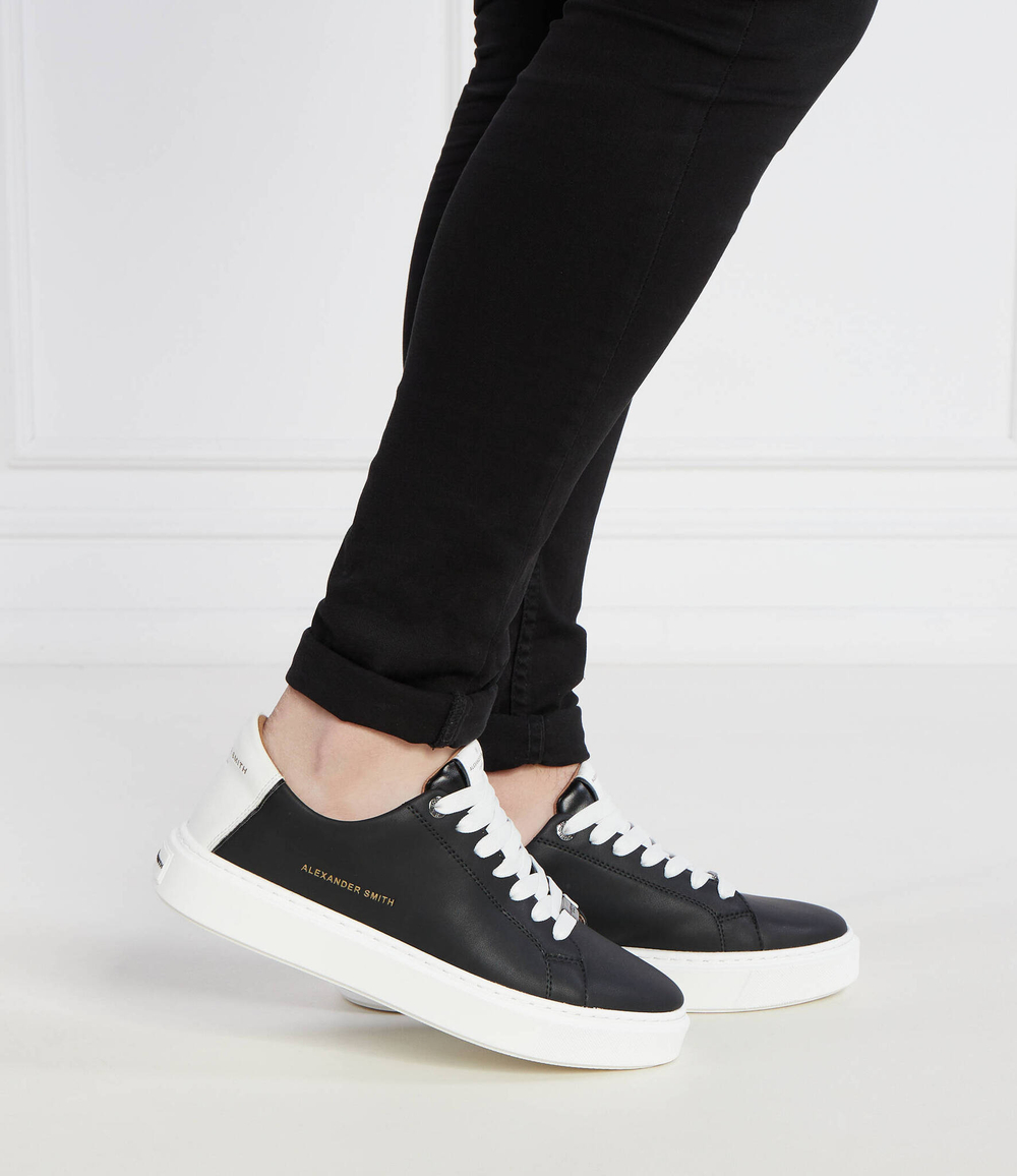 Кожаные кроссовки london Alexander Smith - черный(ALAZLDM9010)