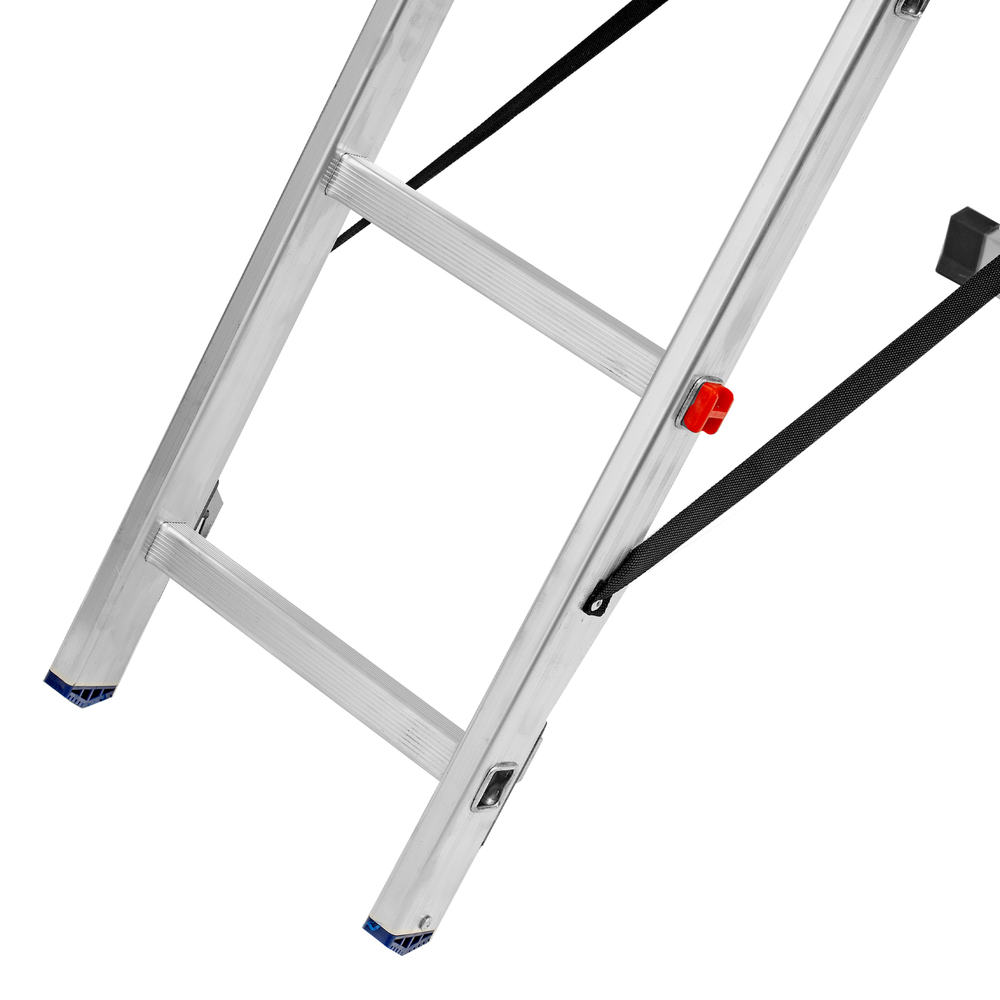 Лестница Сибртех двухсекционная 9 ступеней, алюминиевая