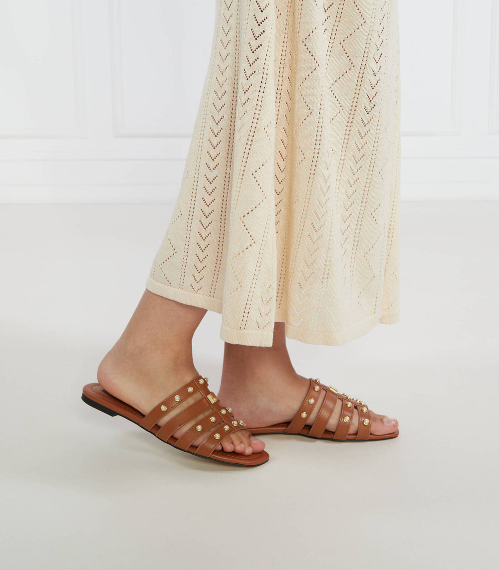 Шлепанцы кожаные rachele 07 Liu Jo - коричневый(SA3047 P0102)