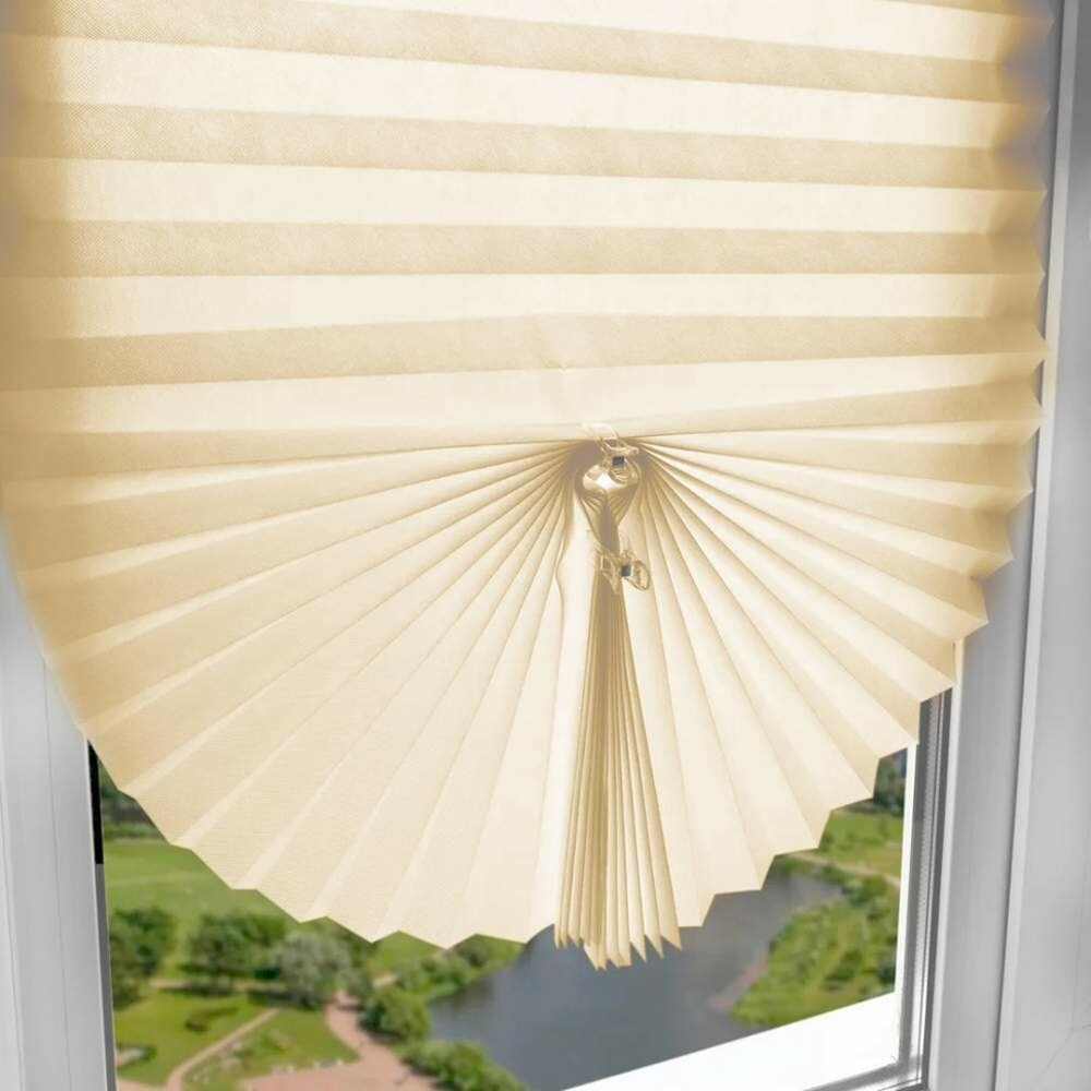 Шторы-плиссе 120*180см, цвет бежевый, BZ-L003BG