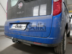 Фаркоп оцинкованный Galia F111A для FIAT Doblo 2010-, Opel Combo 2012-(паспорт и сертификат в комплекте)(без электрики)