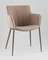 Стул Твигги велюр бежевый, каркас бежево-серый