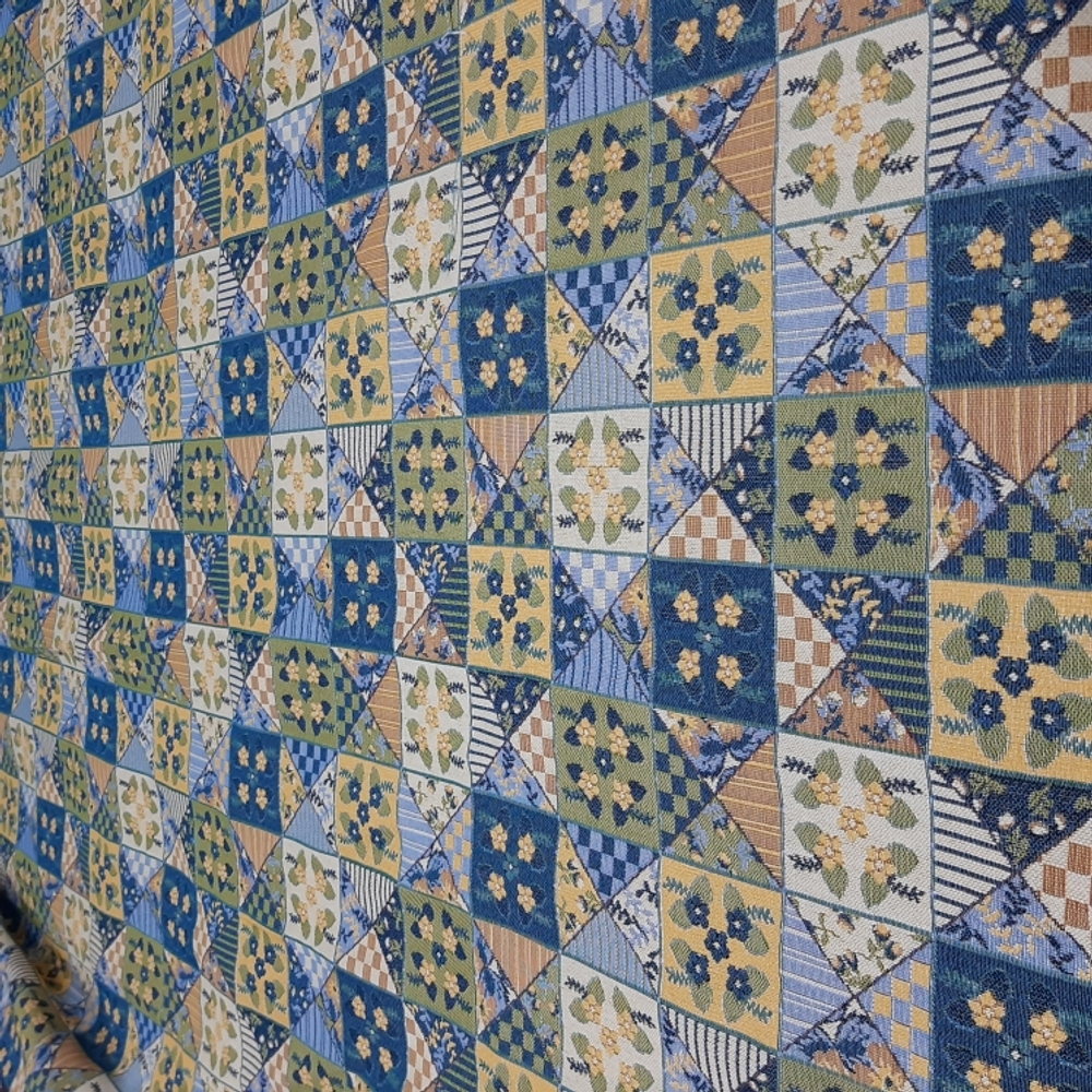 Мебельная ткань гобелен Дижонские луга лоскутная (160 см) - 1 м.