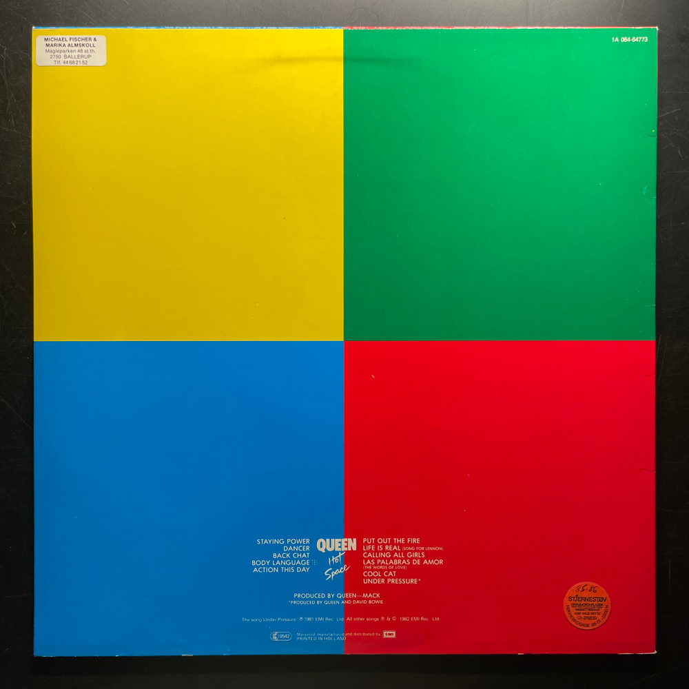 Queen - Hot Space (Европа 1982г.)