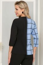 Блуза "Твой выход" (голубая) Б4385 LT Collection (Акция)