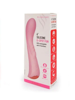 Малиновый вибратор для G-стимуляции - 19,1 см. (Цвет: малиновый)