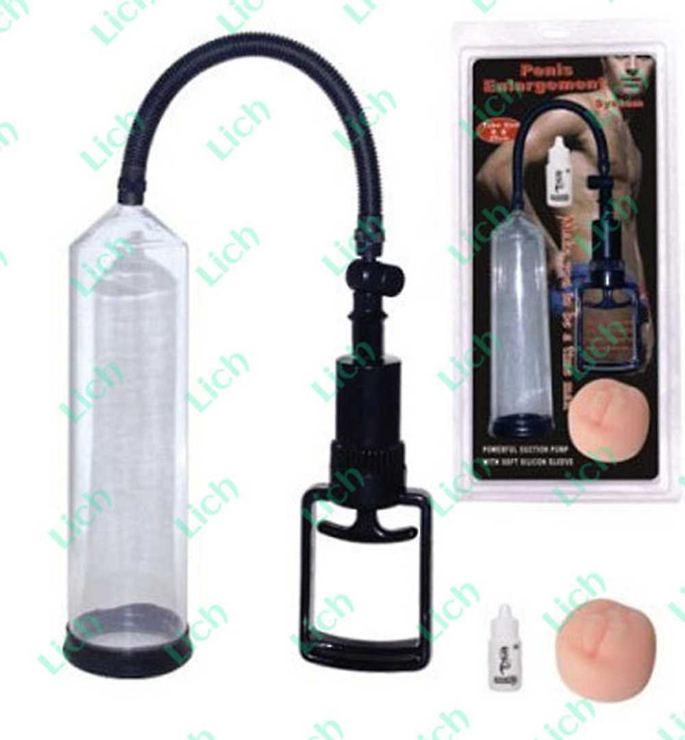 Поршневая мужская помпа с вибратором