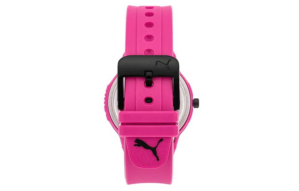 PUMA Wrist Watch Quartz Movement Rubber Strap Pink Watch Dial Women"s Watch