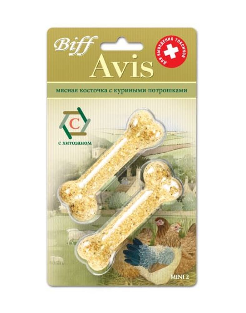 Косточка Avis с куриными потрошками mini 2