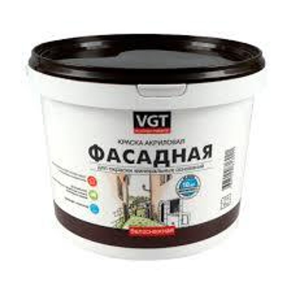 Краска ВД-АК-1180 фасадная 3кг &quot;Белоснежная&quot; ВГТ
