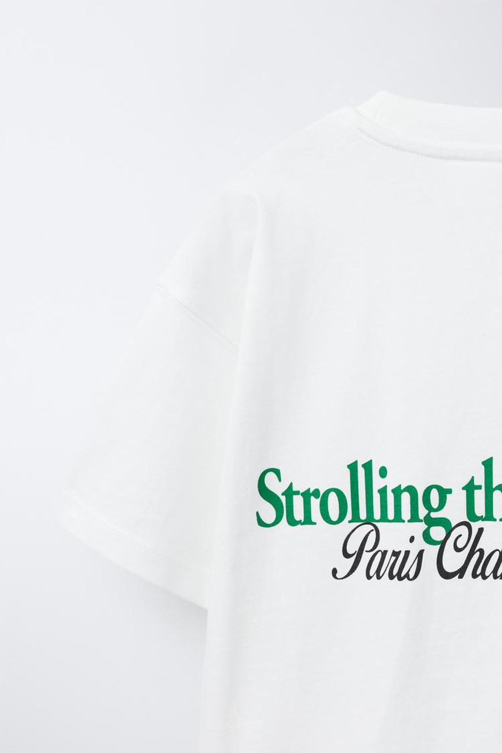 ZARA ФУТБОЛКА С ПРИНТОМ «СОБАКА», БЕЛЫЙ