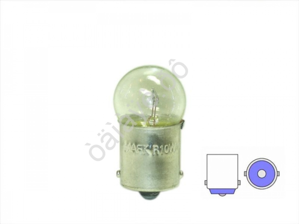 Автолампа  Р 12-10 (R10W) габарит (BA15s) Маяк ACTIVE #71210/2BL