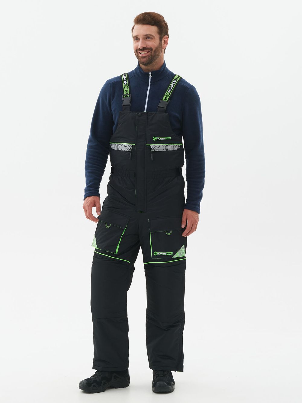 Костюм зимний Elbrus ткань Hit Membrane цвет Черный/Лайм