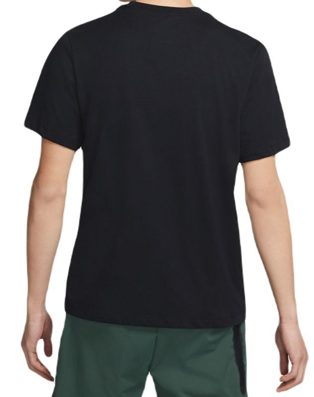 Теннисная футболка Nike Sportswear Swoosh T-Shirt - black/white