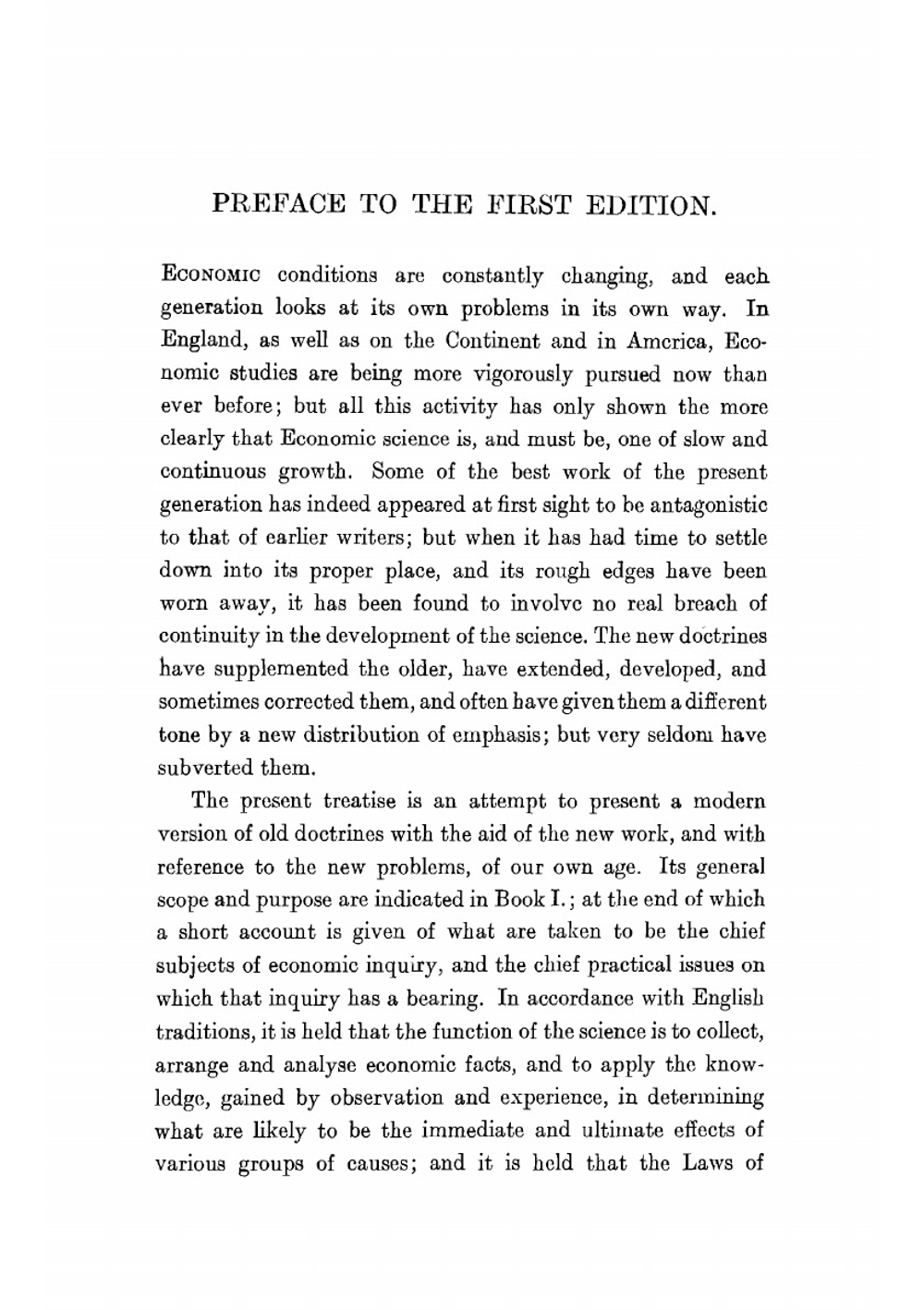 Principles of economics, an introductory volume | Alfred Marshall
