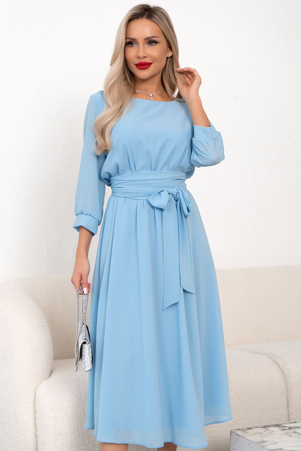 Платье Виржиния (голубой)-52р-р Р11-1240/3 Nikol