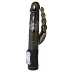 Вибратор двойной Dark Pleaser Dual Vibrator (Цвет: черный)