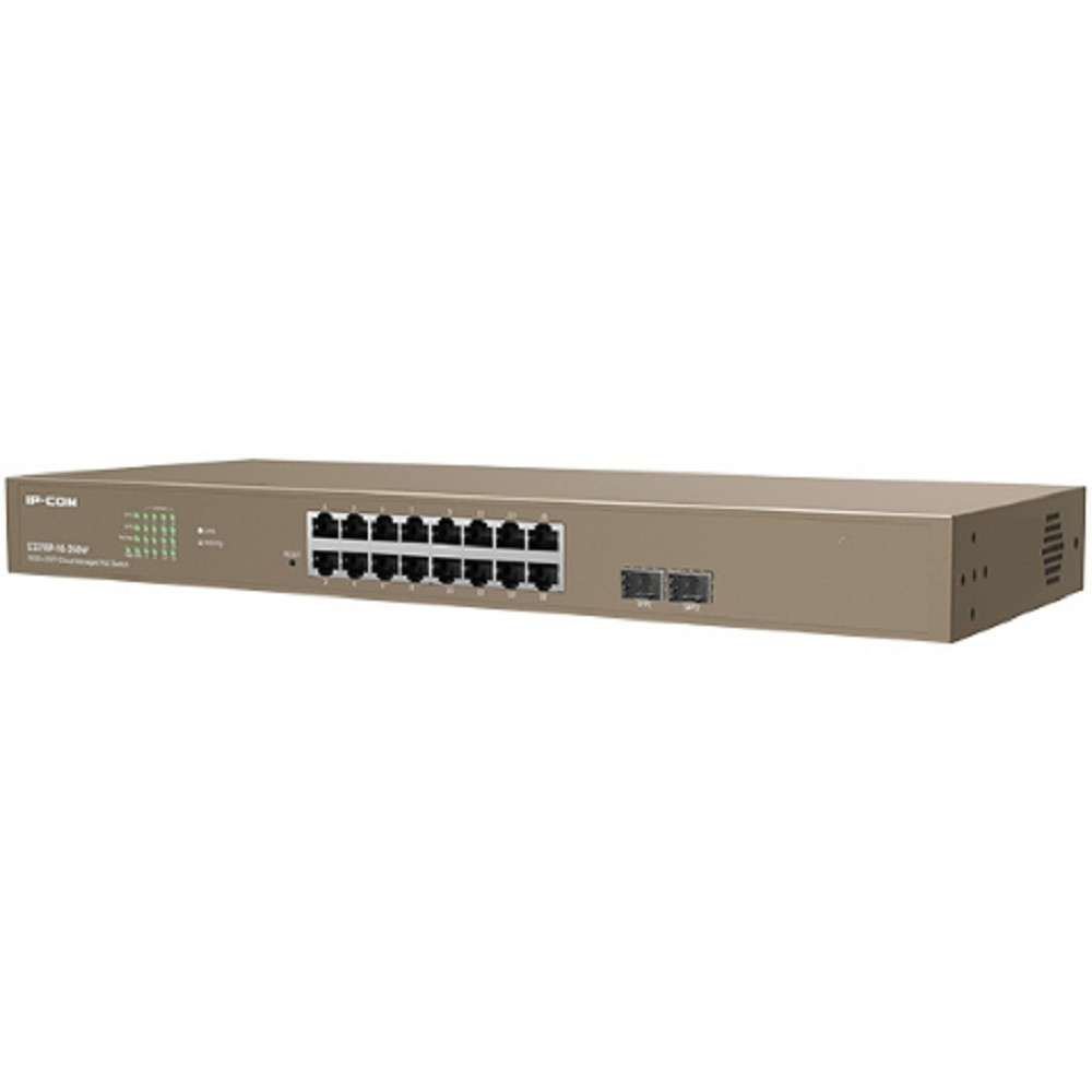 Коммутатор IP-COM G3326P-24-410W L2 Коммутатор PoE управляемый 24-Ports 10 / 100 / 1000 Base-T + 2-Ports 1000 Base-X SFP / 24-Ports PoE (PoE бюджет 370W)