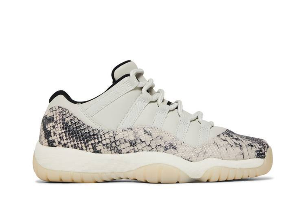 Кроссовки Jordan Air Jordan 11 Low Snakeskin Light Bone (Женская размерная сетка)