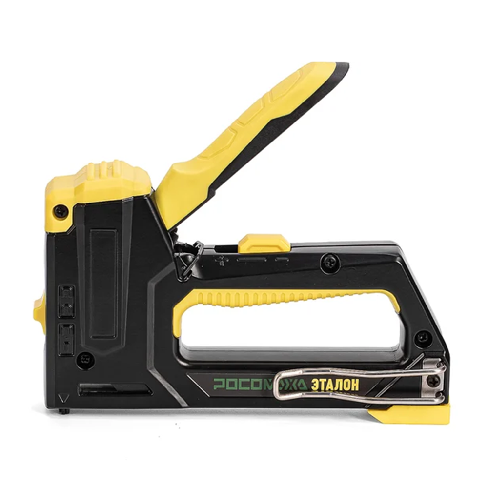 Ручной металлический степлер 4 в 1 ЭТАЛОН (тип 53/140/36/300/500, скобы 6-14 мм) "РОСОМАХА" (605305)