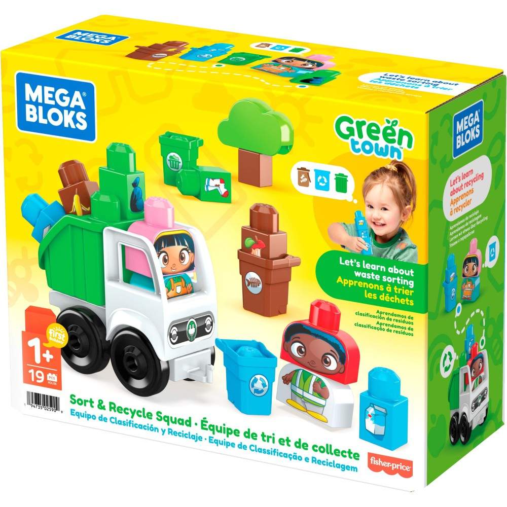 Fisher-Price Mega Bloks - Мусоровоз EKO HDL06