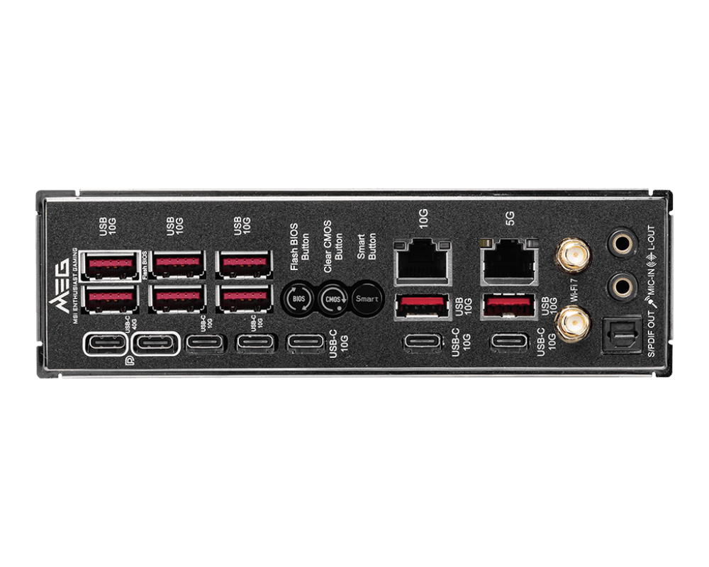 Материнская плата MSI MEG X870E GODLIKE AM5 4xDDR5 4xSATA3 RAID 7xM.2 7xType-C(2xDP) EATX